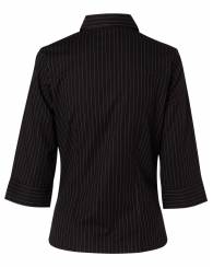 Stretch Pin Stripe Shirt L/S, Women's